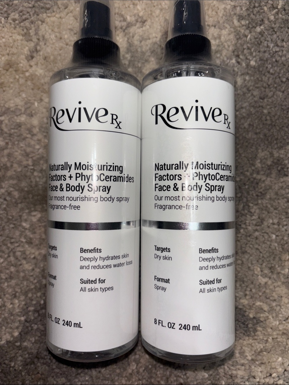 Face & Body Spray ReviveRX Naturally Moisturizing w/PhytoCeramides set of 2 (26)